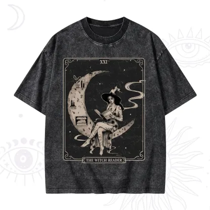 Purplehecate The Witch Reader Washed T-Shirt