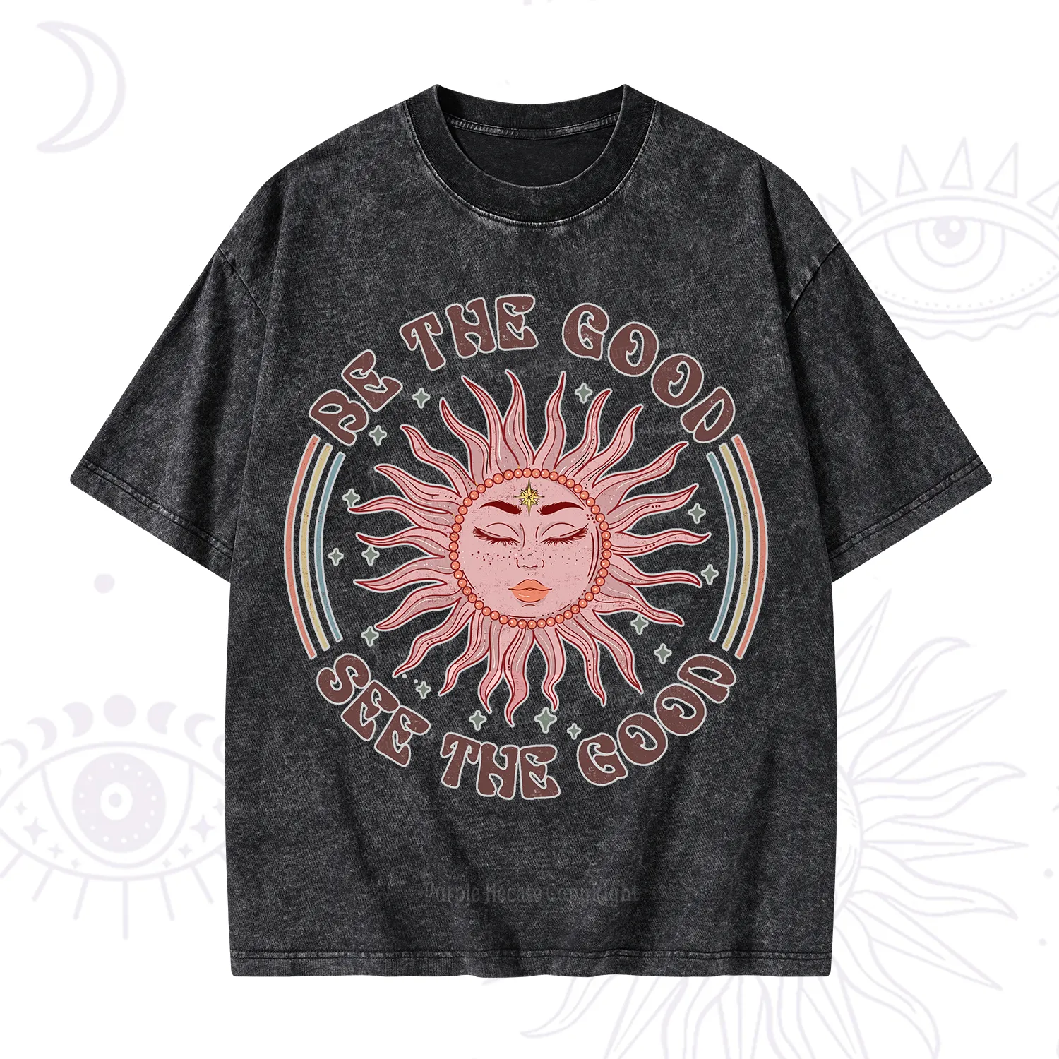 Purplehecate Be the Good See the Good Washed T-Shirt