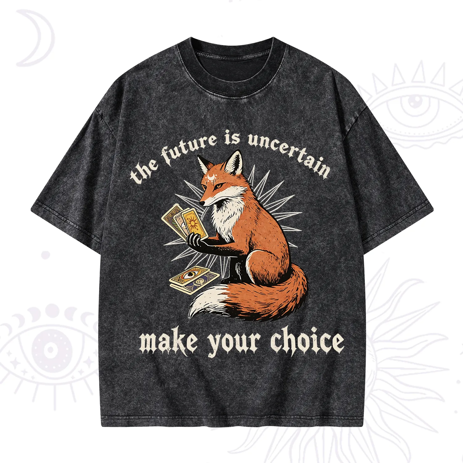 Purplehecate The Future Is Uncertain make Your Choice Washed T-Shirt