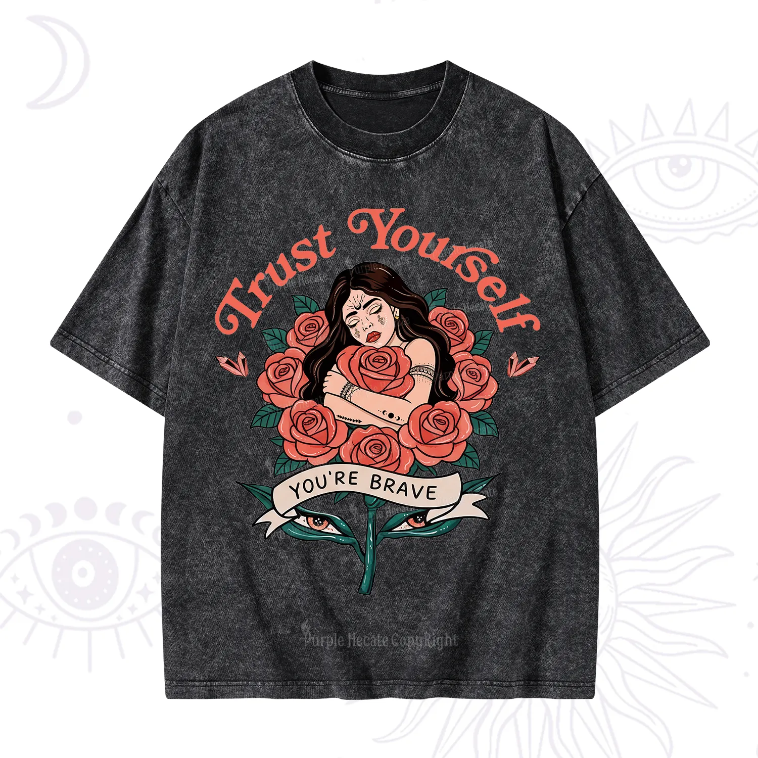 Purplehecate Trust Yourself Washed T-Shirt