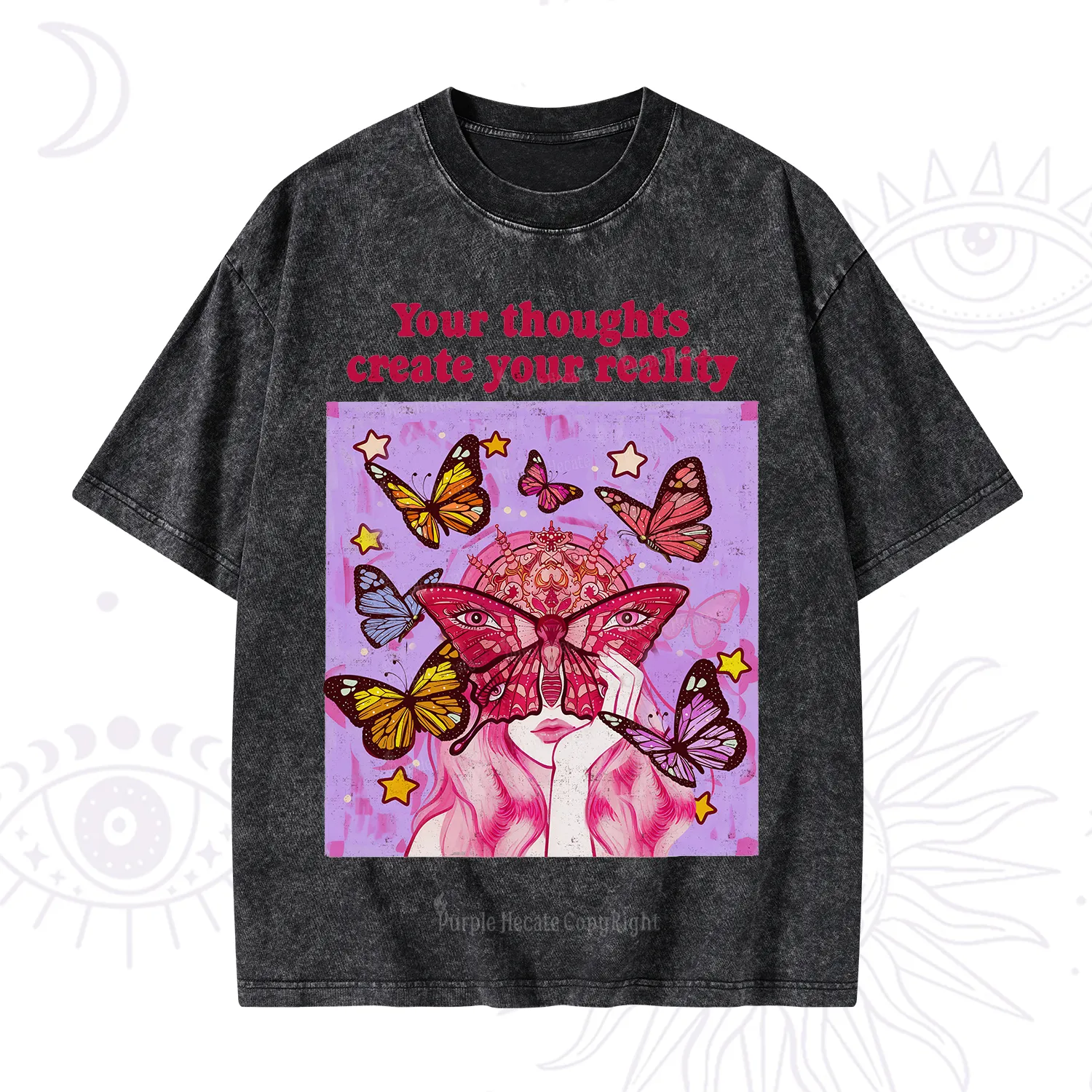 Purplehecate Create Your Reality Washed T-Shirt