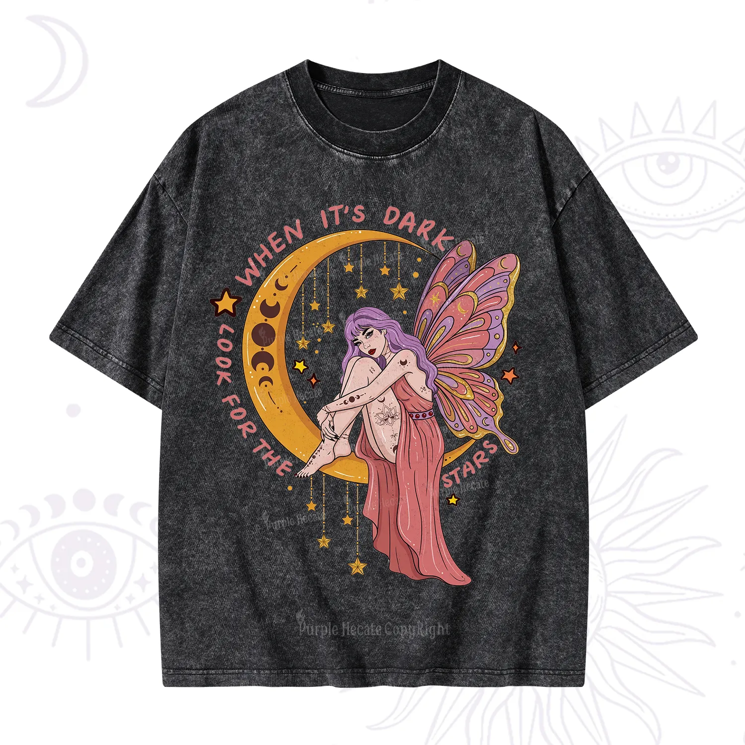 Purplehecate Look For The Stars Washed T-Shirt