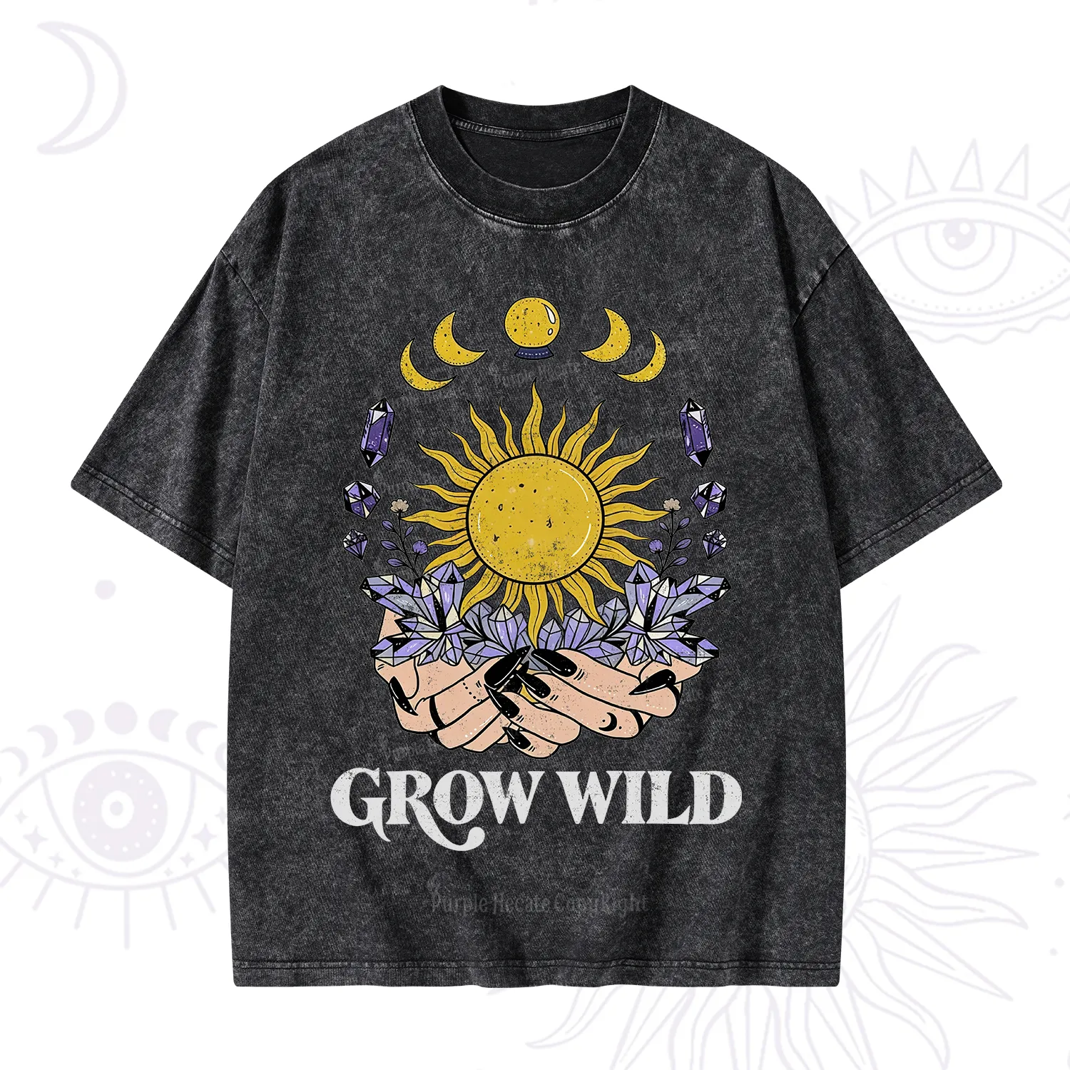 Purplehecate Grow Wild Washed T-Shirt