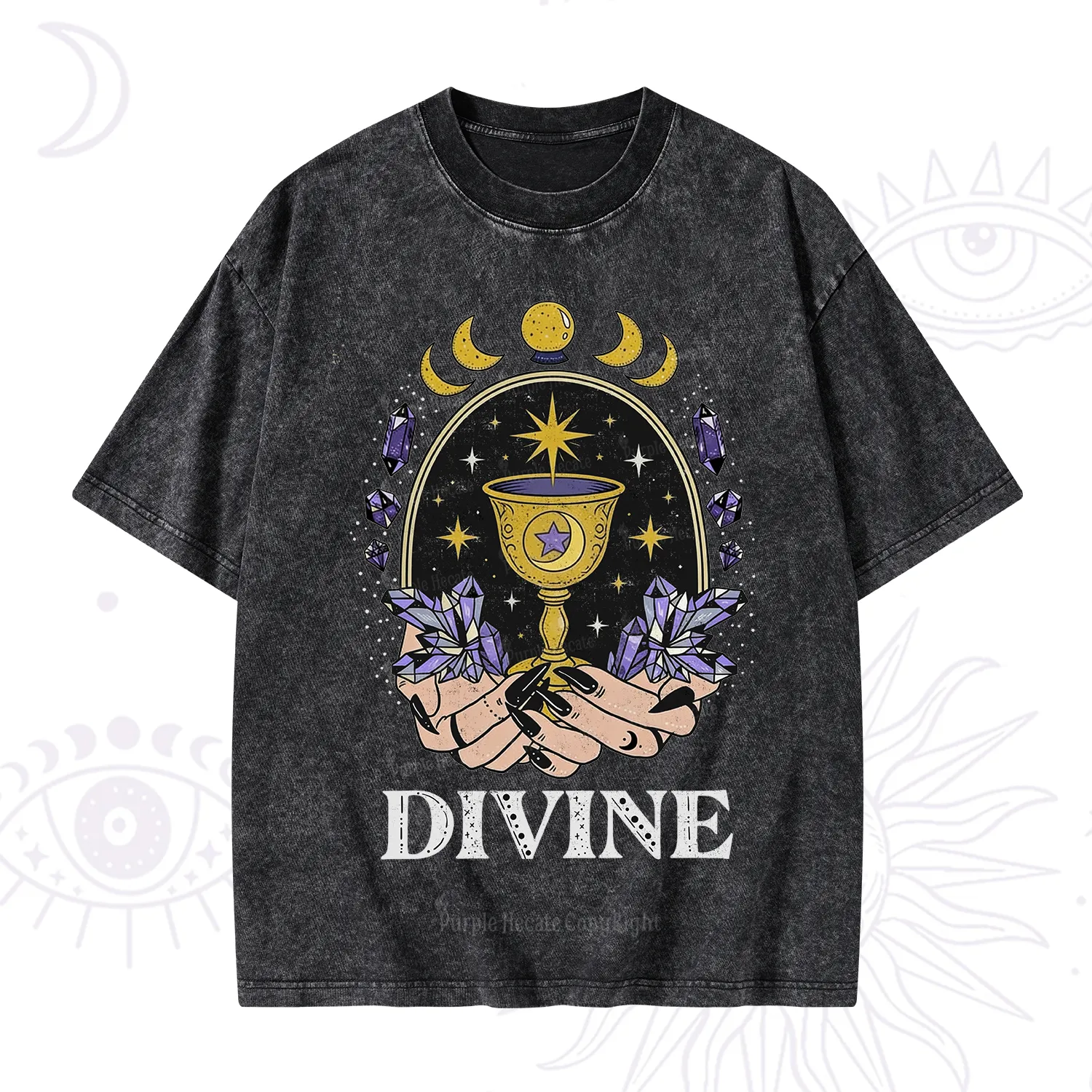 Purplehecate Divine Energy Washed T-Shirt