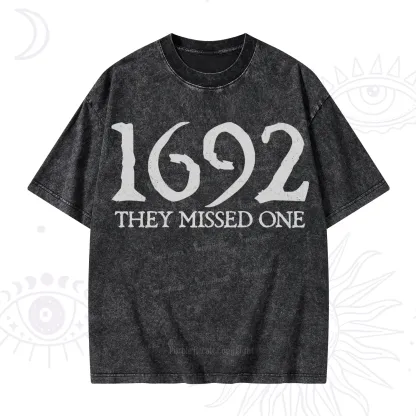 Purplehecate 1692 They Missed One Washed T-Shirt