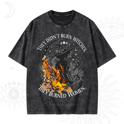 Purplehecate They Didn't Burn Witches Washed T-Shirt