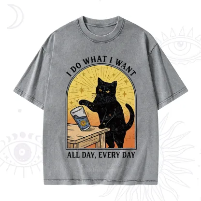 Purplehecate I Do What I What Washed T-Shirt