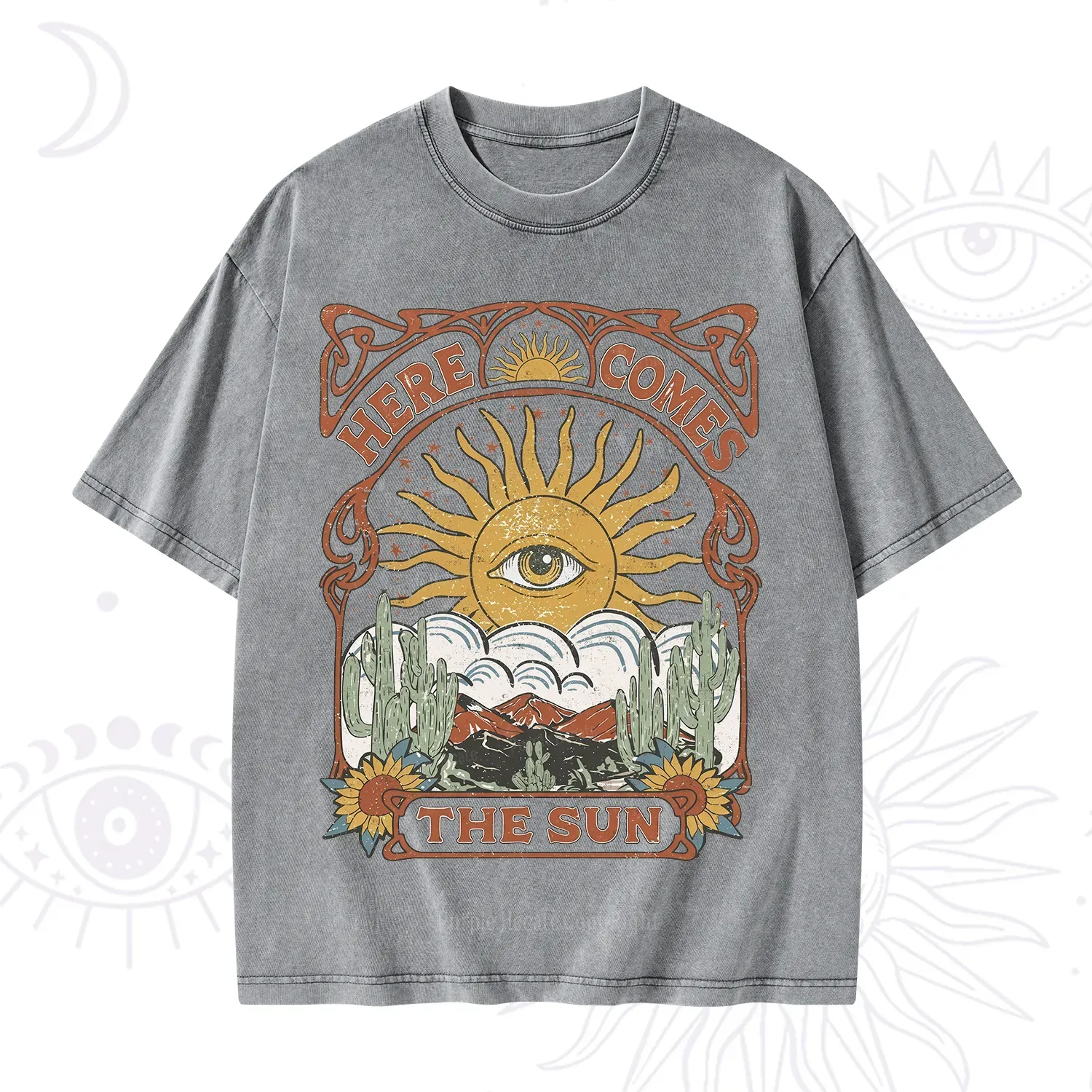 Purplehecate Here Comes The Sun Washed T-Shirt