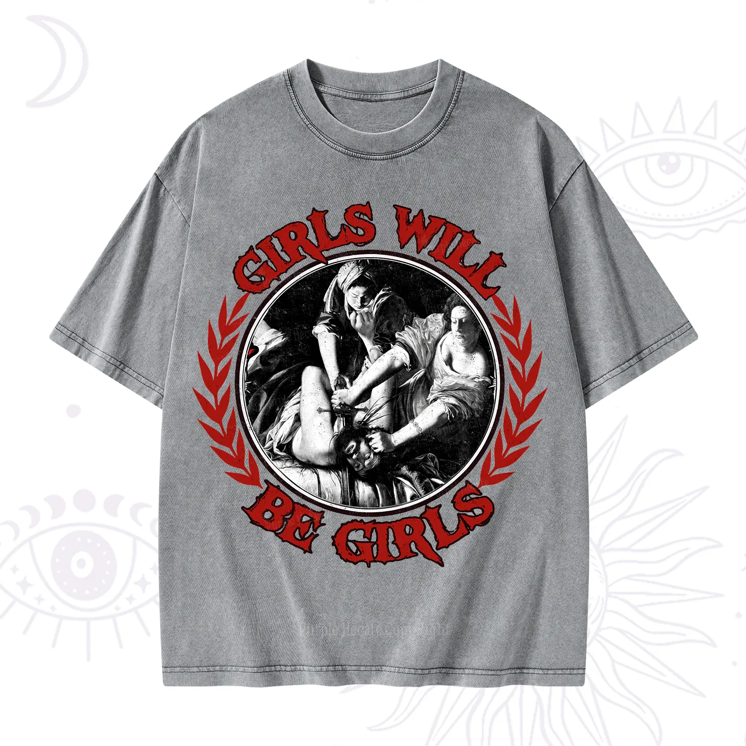 Purplehecate Girls Will Be Girls Witch Washed T-Shirt