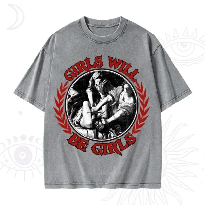 Purplehecate Girls Will Be Girls Witch Washed T-Shirt
