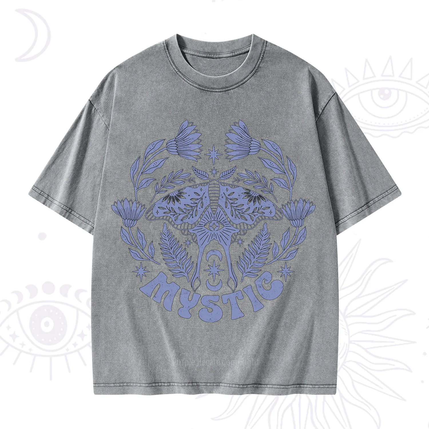 Purplehecate Mystic Moth Washed T-Shirt