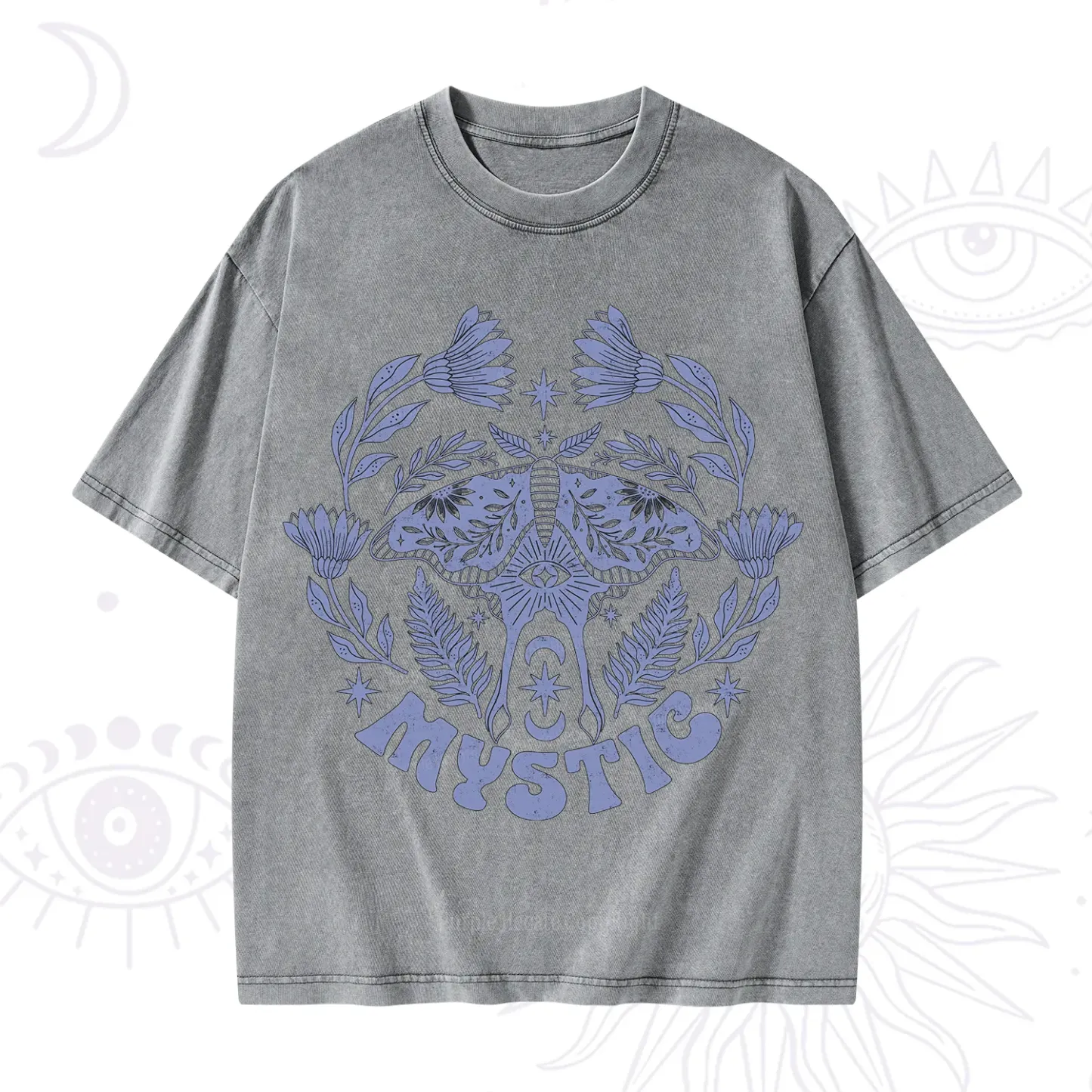 Purplehecate Mystic Moth Washed T-Shirt