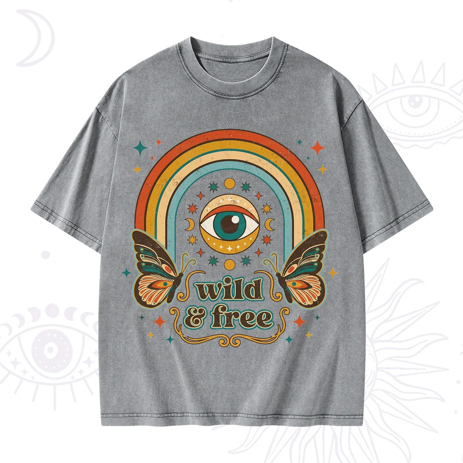 Purplehecate Wild And Free Washed T-Shirt