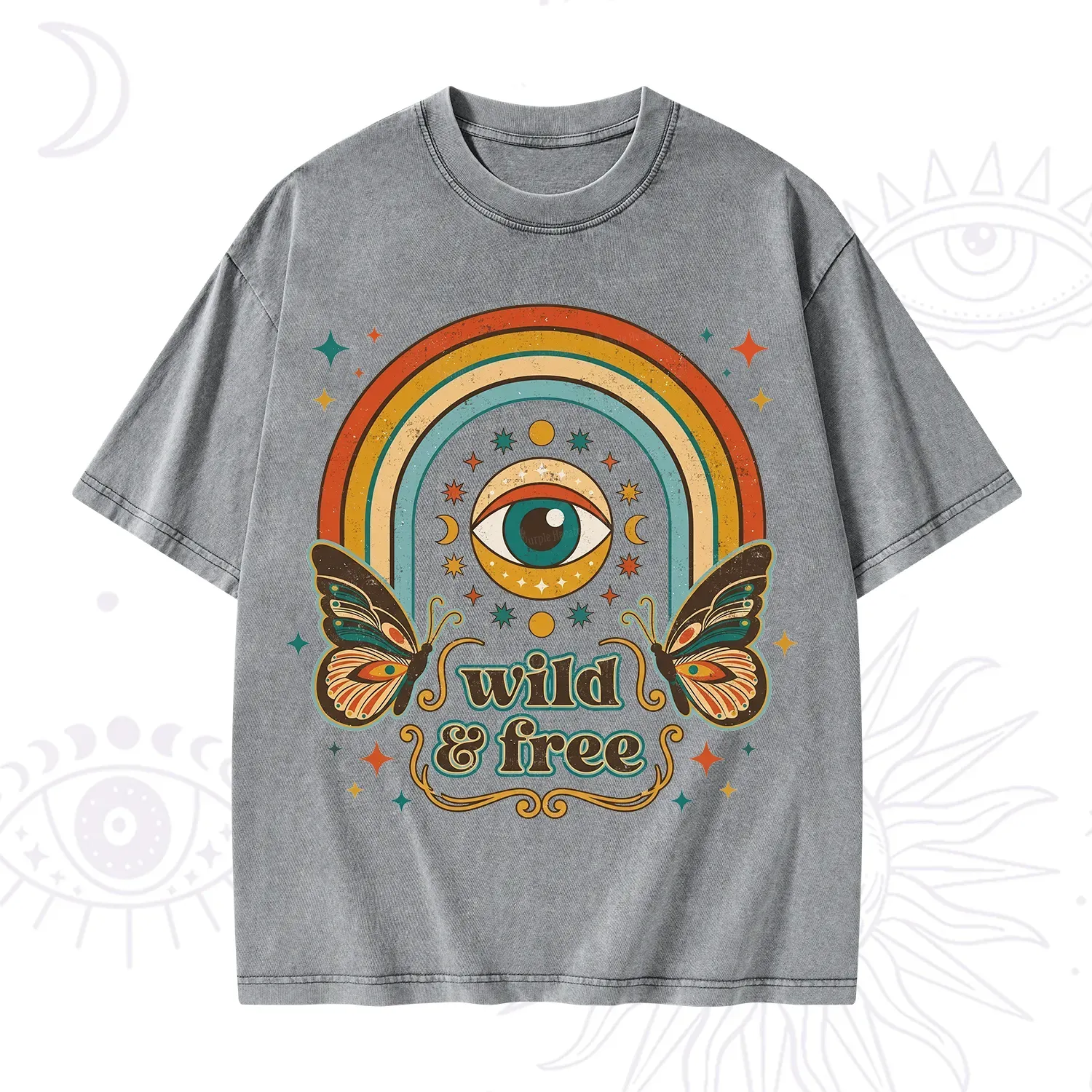 Purplehecate Wild And Free Washed T-Shirt