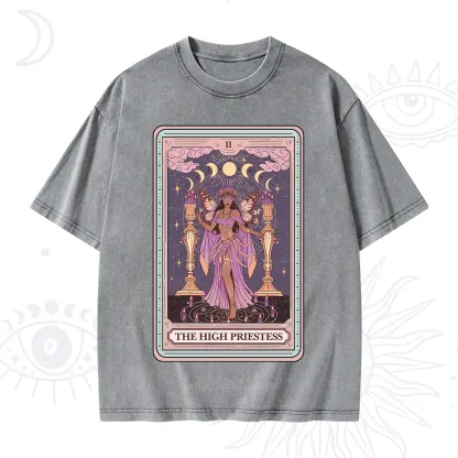 Purplehecate The Mystic High Priestess Washed T-Shirt