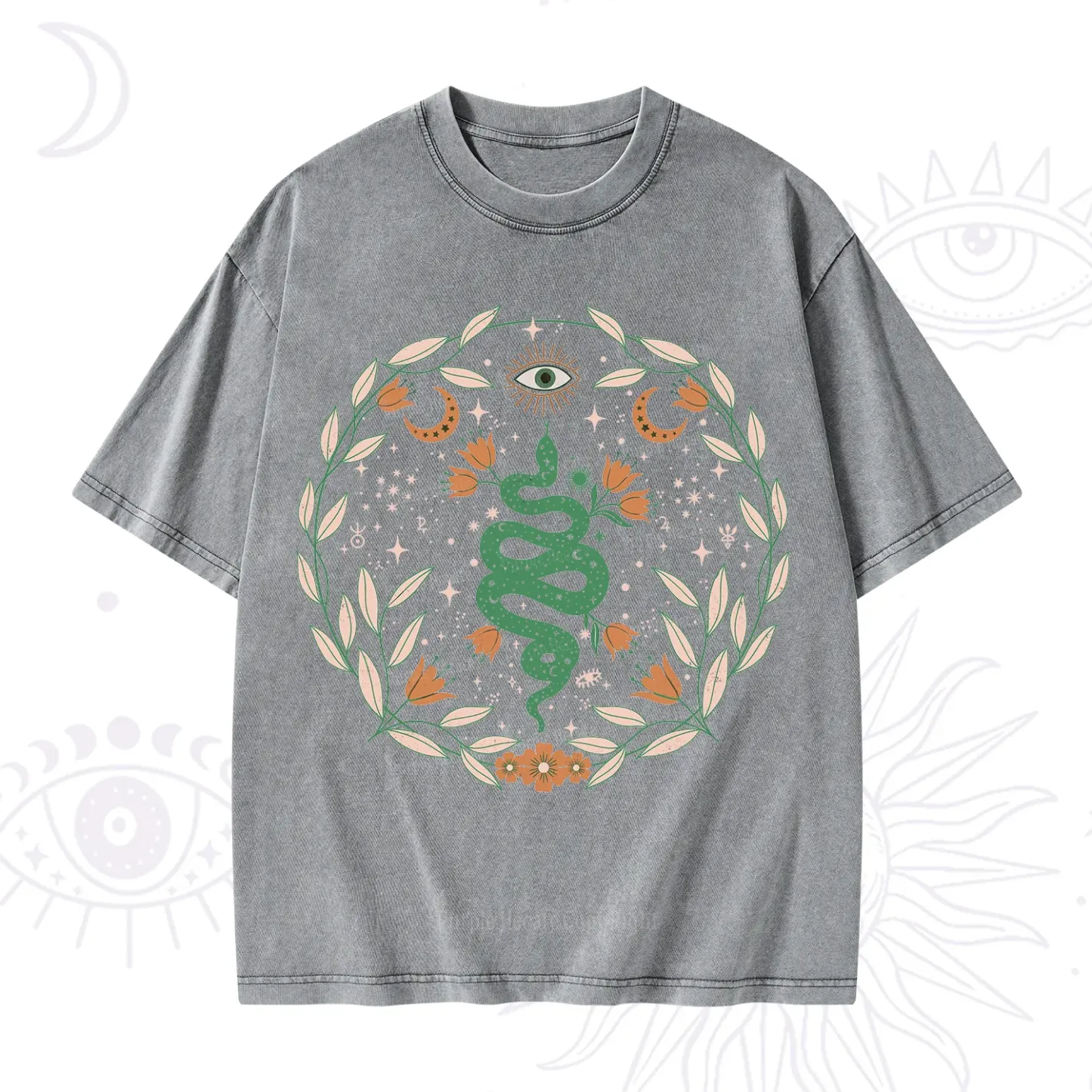 Purplehecate Mystic Serpent Washed T-Shirt