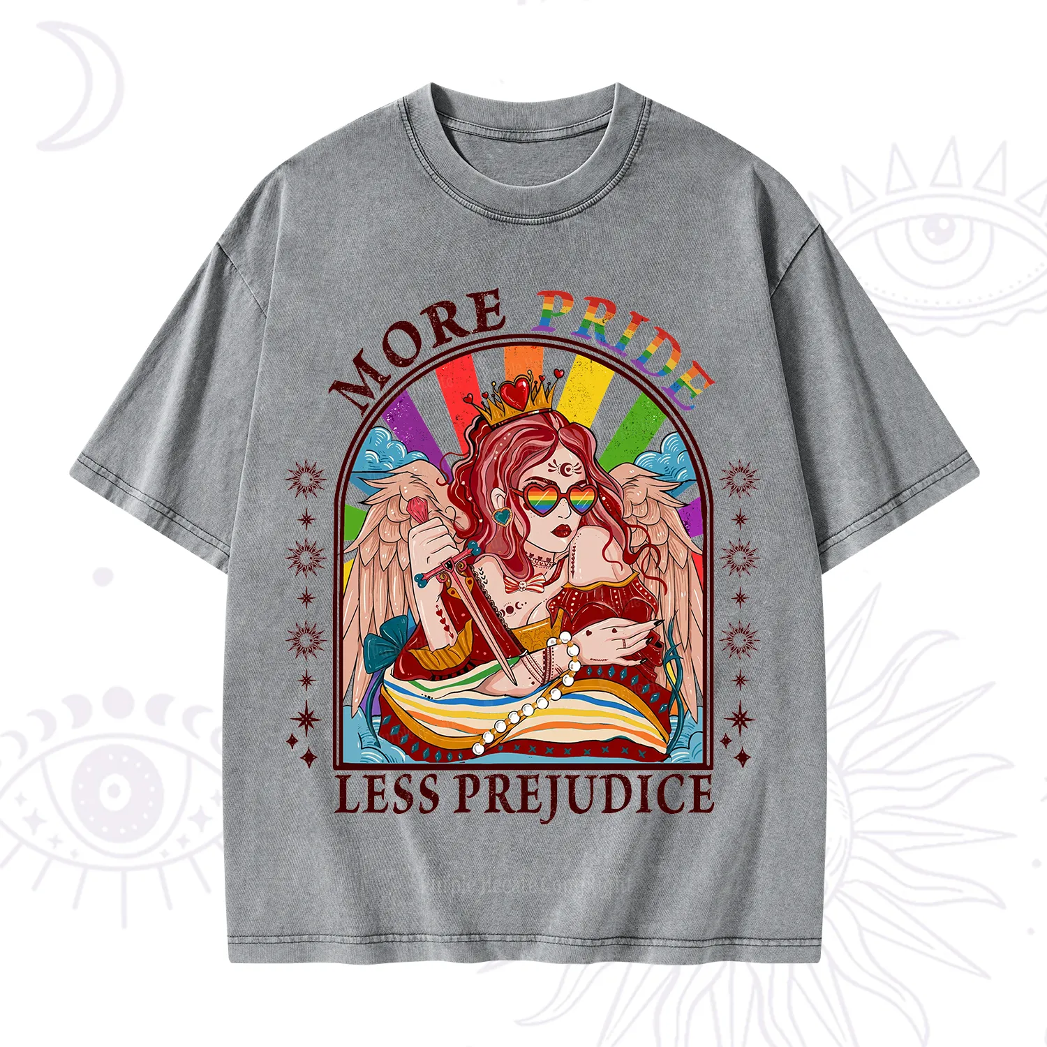 Purplehecate More Pride Less Prejudice Washed T-Shirt