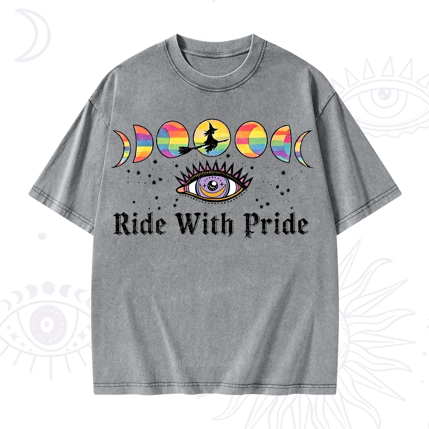 Purplehecate Ride With Rride Washed T-Shirt