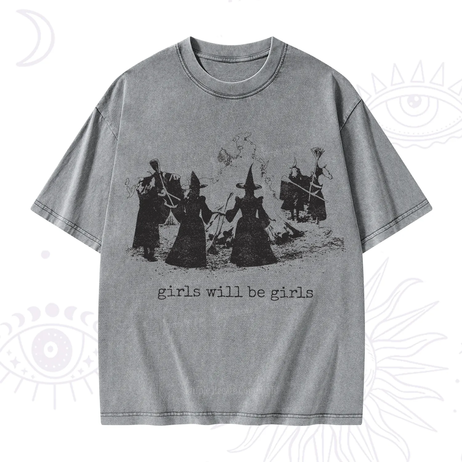 Purplehecate Girls Will Be Girls Washed T-Shirt