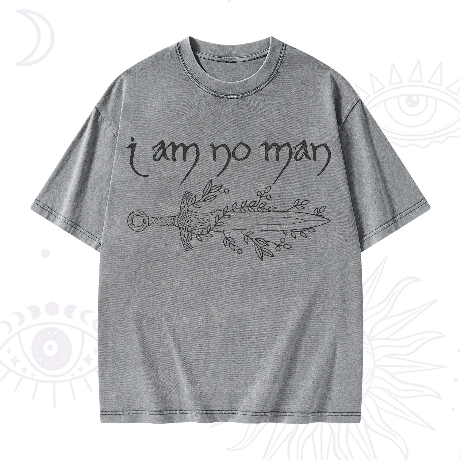 Purplehecate I Am No Man Washed T-Shirt