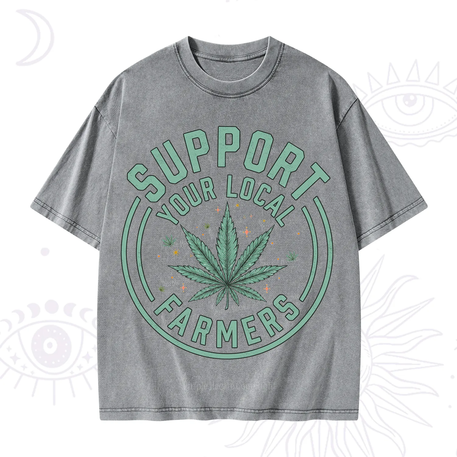 Purplehecate Support Your Local Farmers Washed T-Shirt