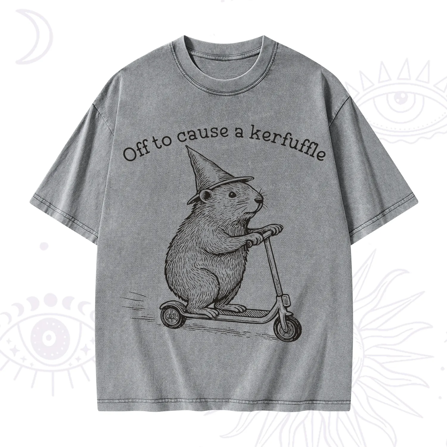Purplehecate Off to Cause A Kerfuffle Washed T-Shirt