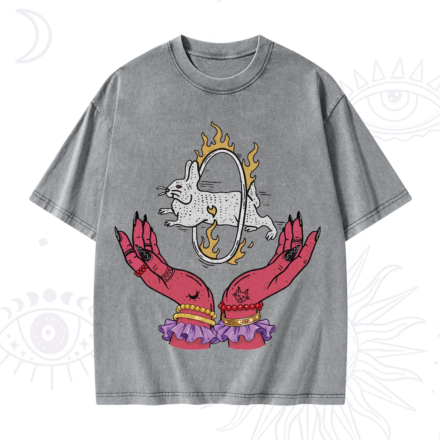 Purplehecate Remera Save The Rabbit Washed T-Shirt