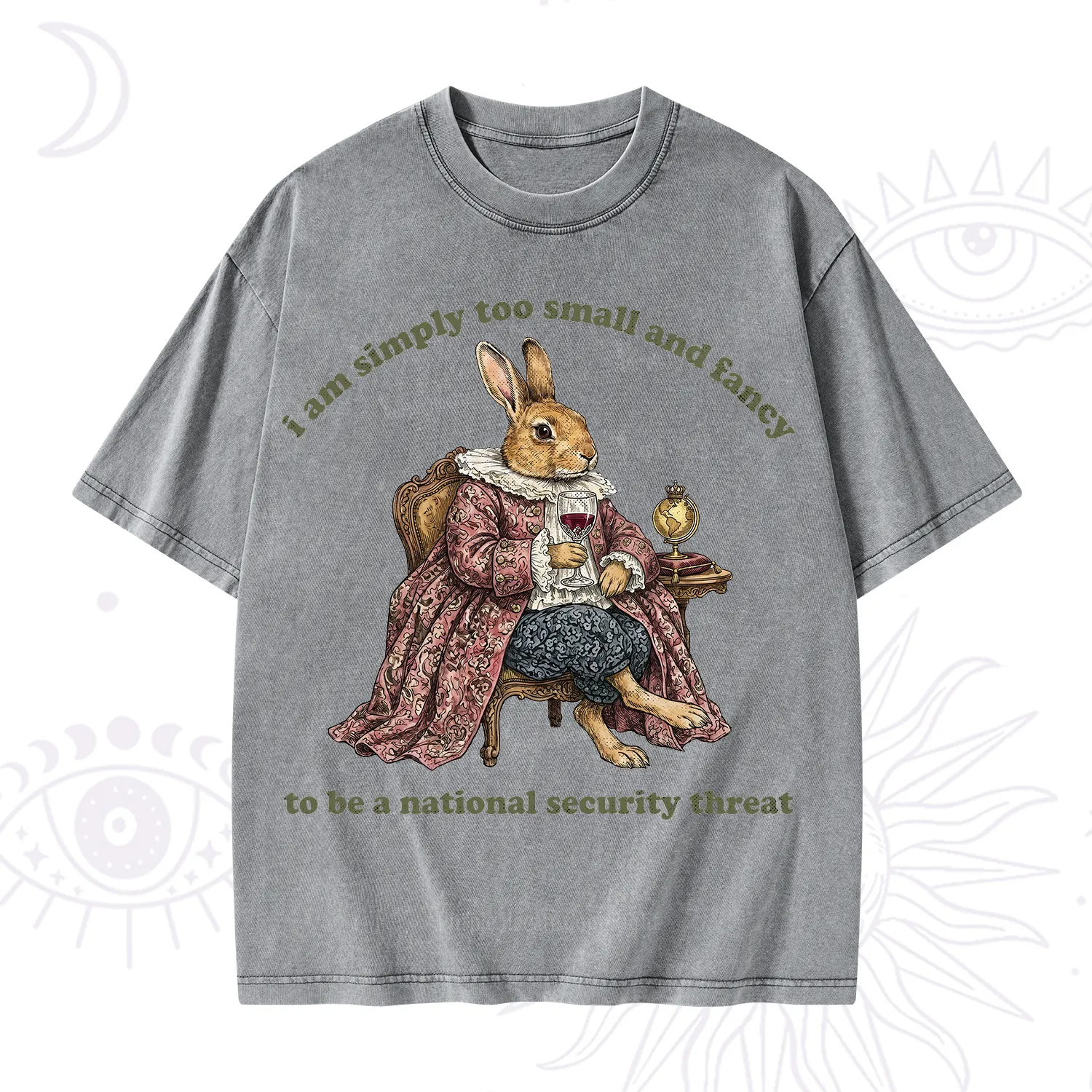 Purplehecate Too Small and Fancy Washed T-Shirt