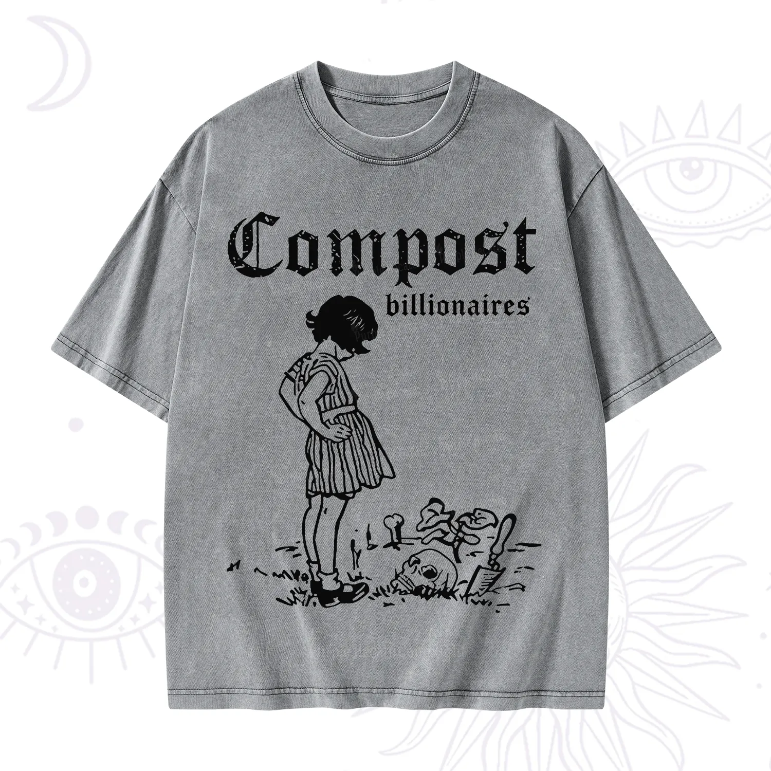 Purplehecate Compost the Greed Washed T-Shirt