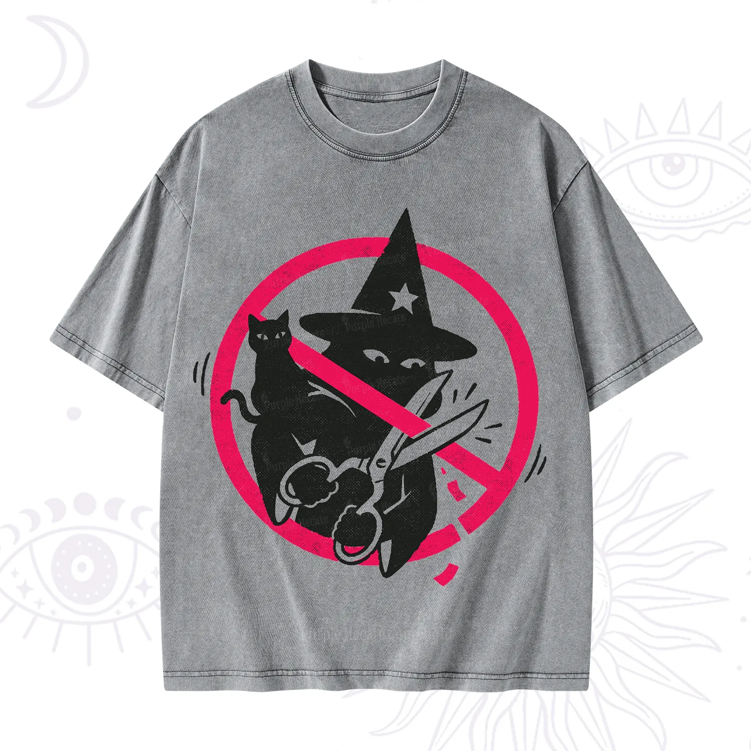 Purplehecate Break the Spell Witch Washed T-Shirt