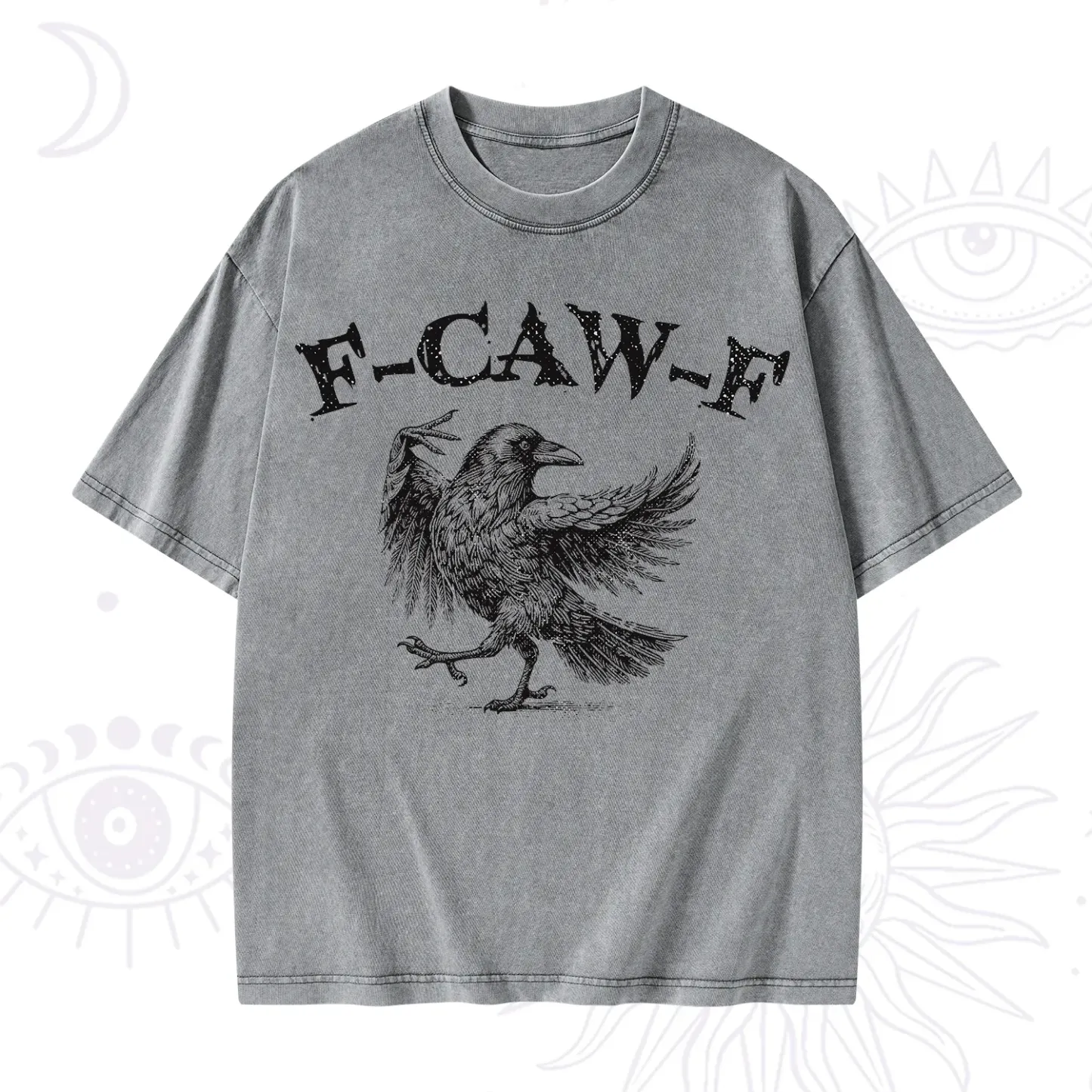 Purplehecate F-caw-f Crow Washed T-Shirt