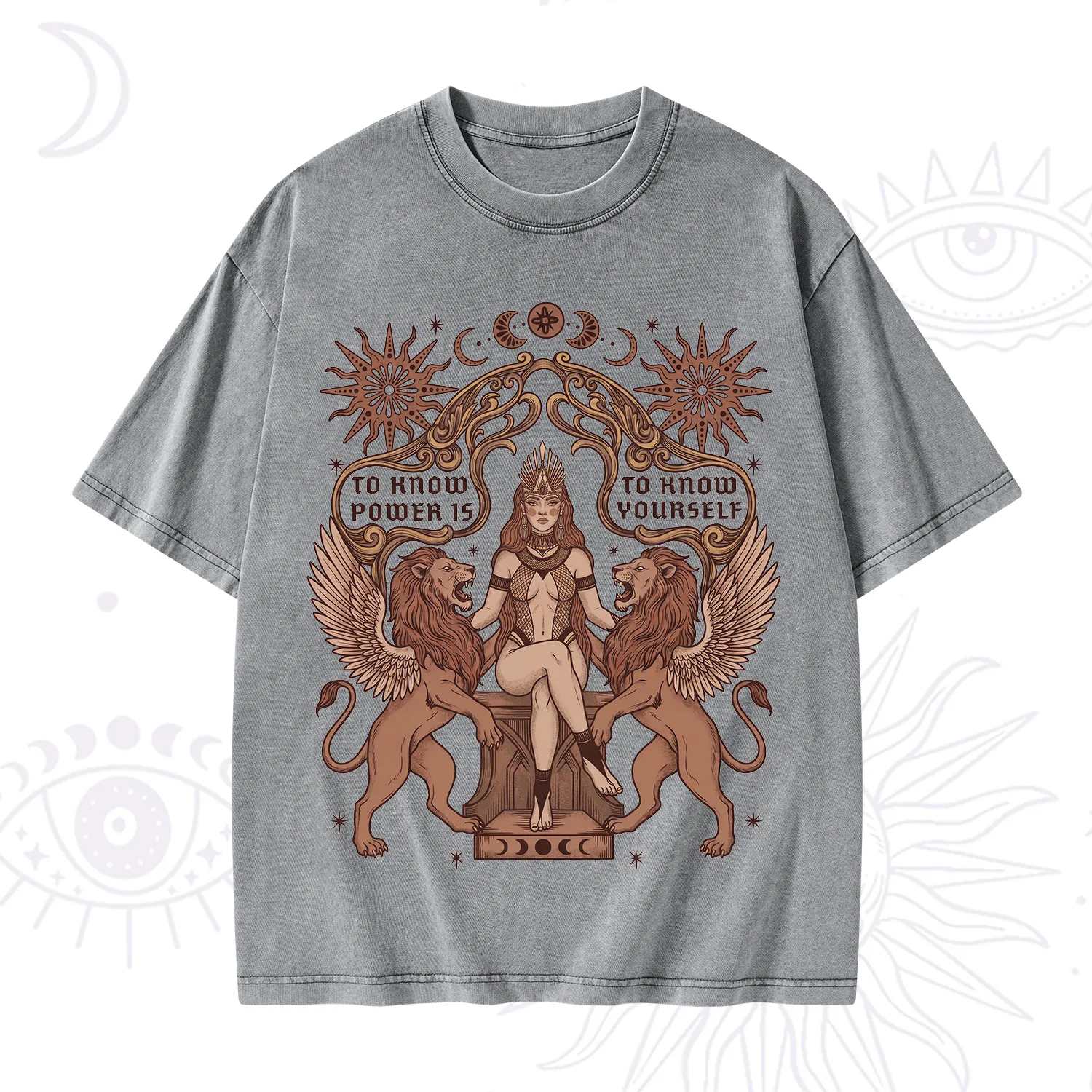 Purplehecate Awakening of Power and Self-Knowledge Washed T-Shirt
