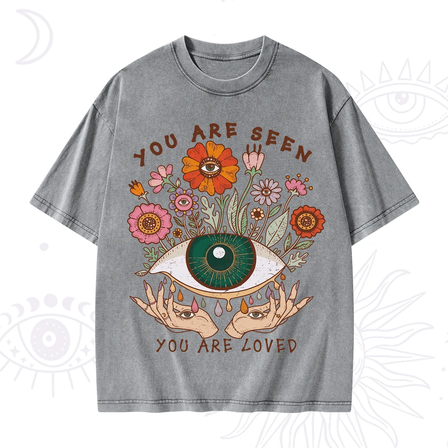 Purplehecate You Are Seen You Are Loved Washed T-Shirt