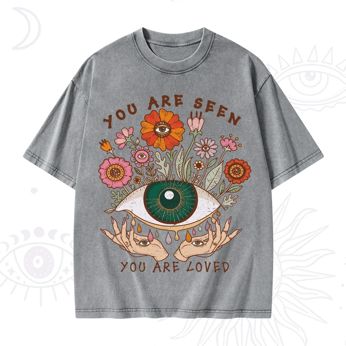 Purplehecate You Are Seen You Are Loved Washed T-Shirt