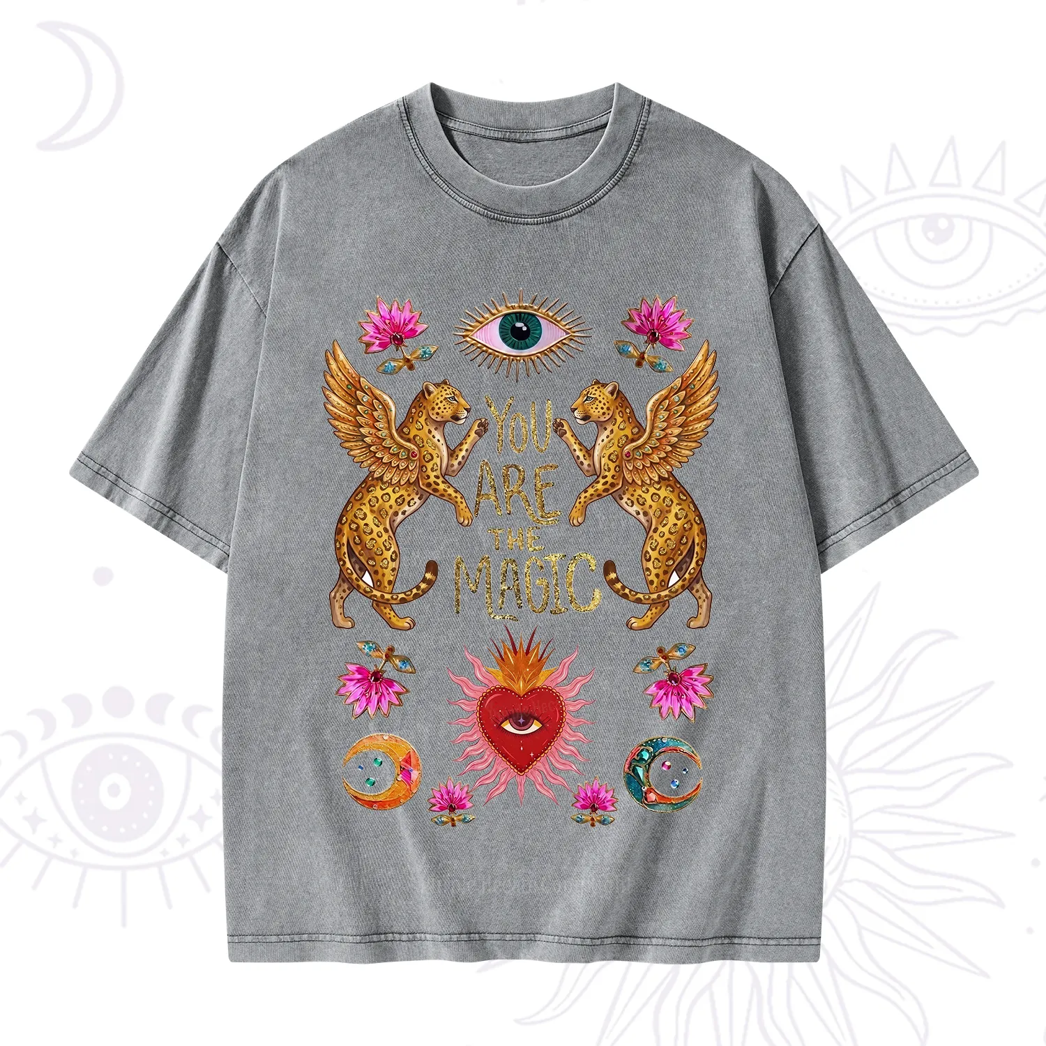 Purplehecate Vintage Tiger You Are The Magic Washed T-Shirt