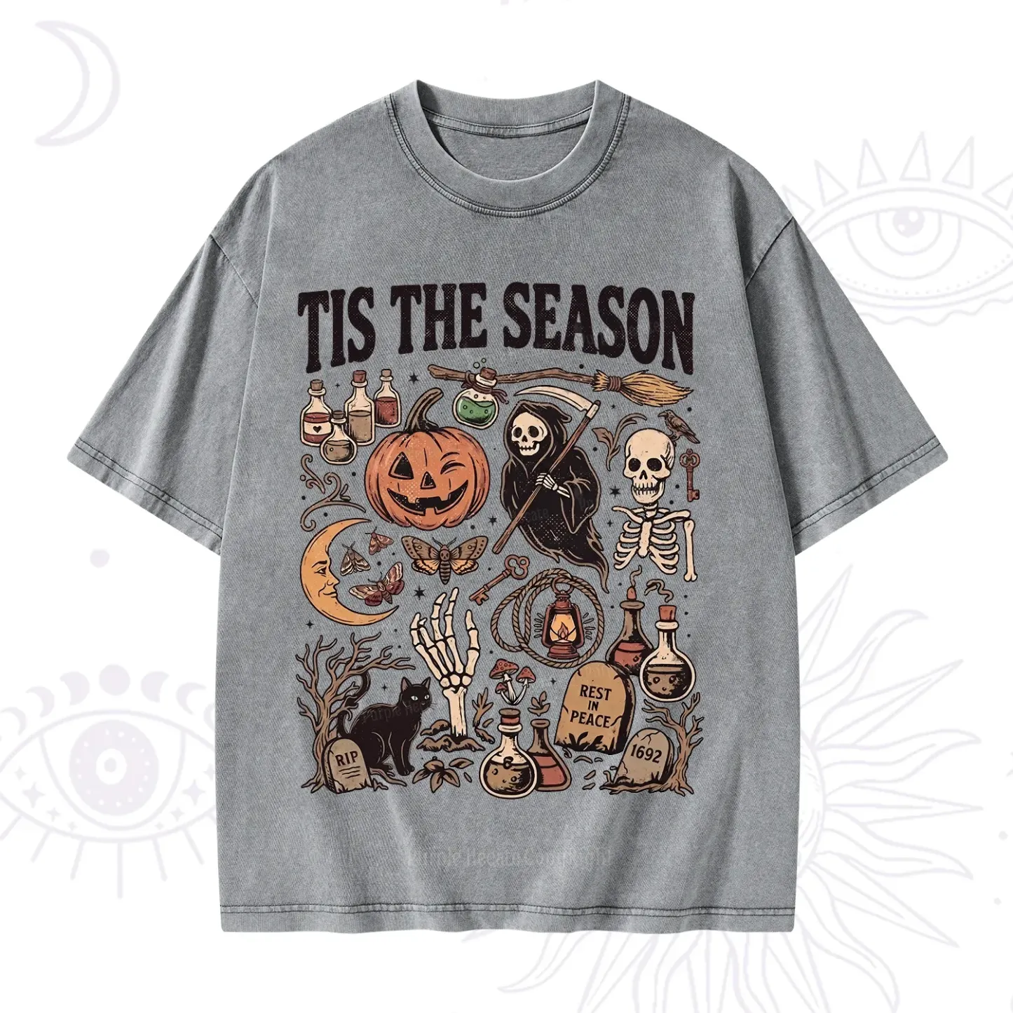 Purplehecate Tis The Season Washed T-Shirt