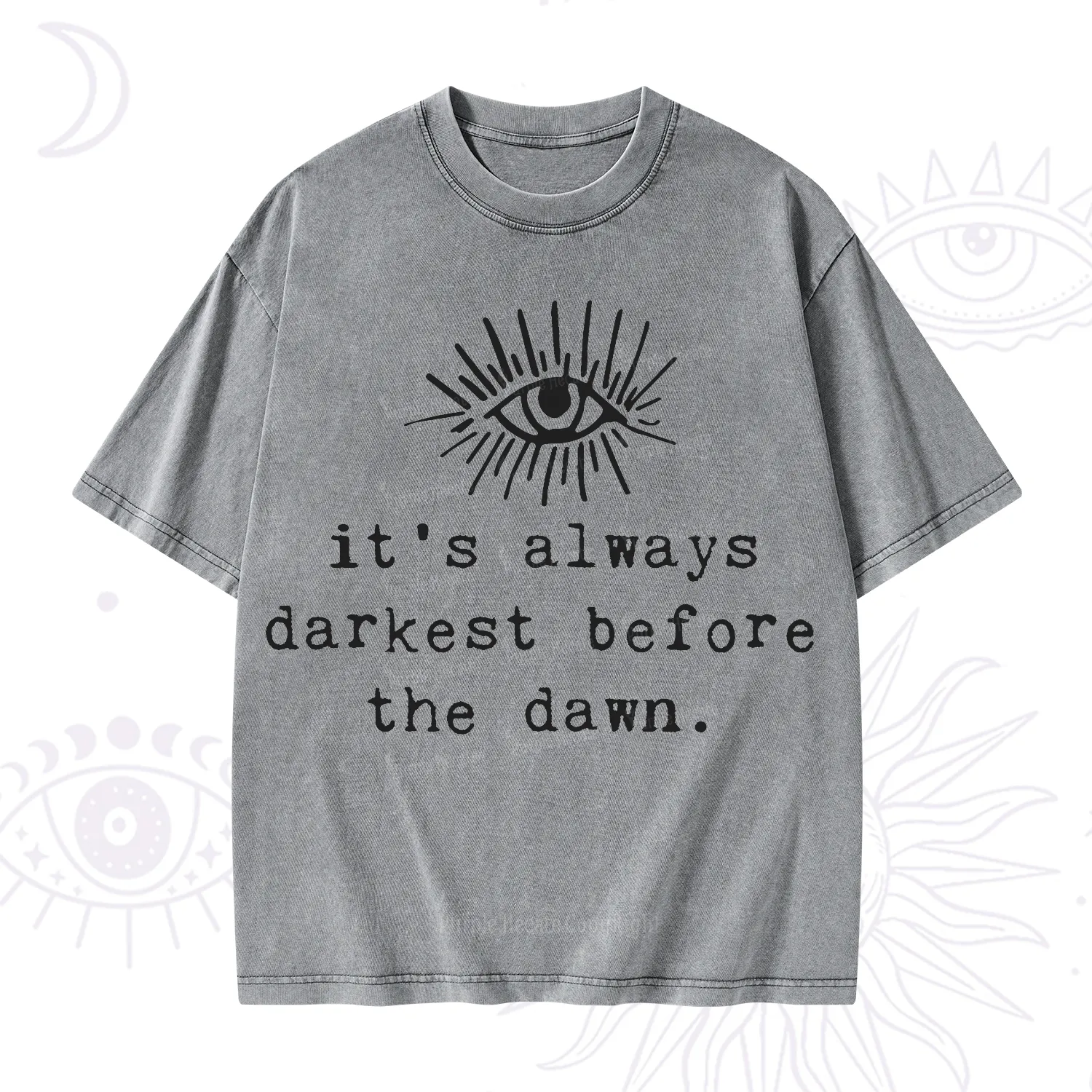 Purplehecate It's Always Darkest Before Dawn Washed T-Shirt