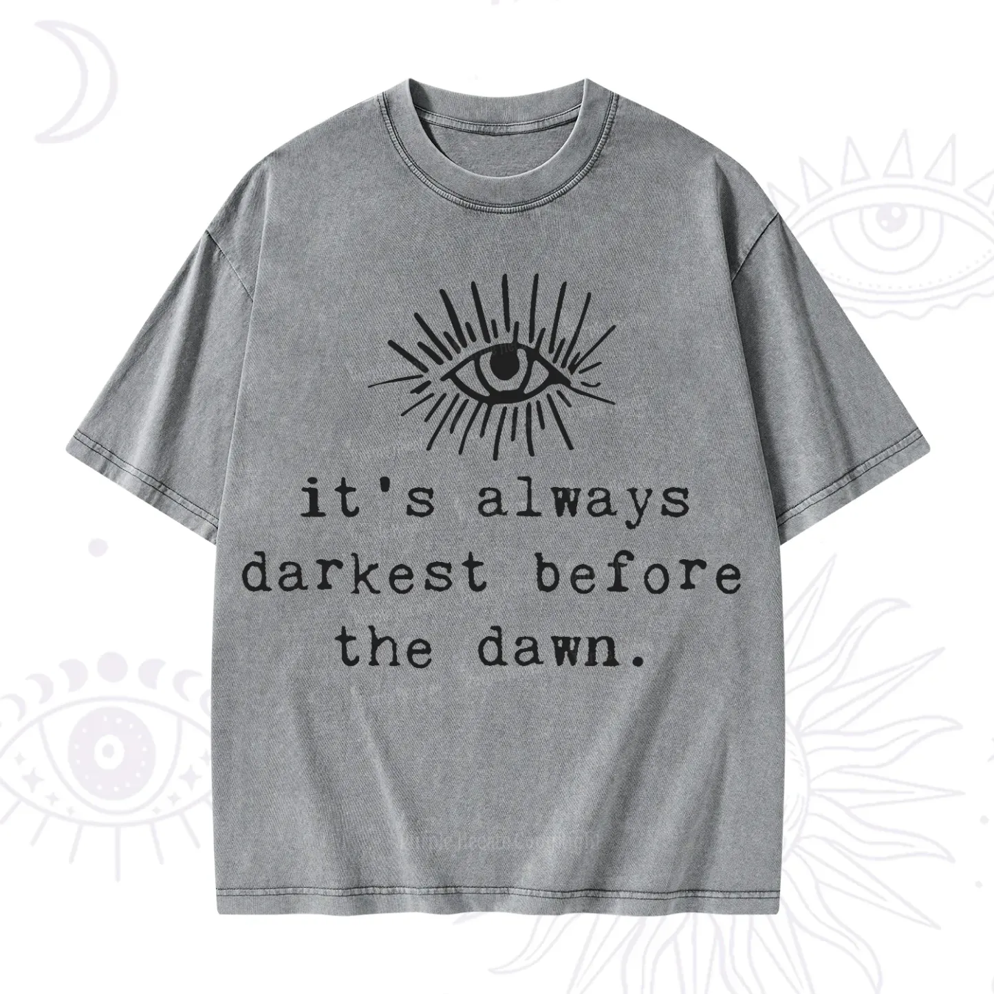 Purplehecate It's Always Darkest Before Dawn Washed T-Shirt