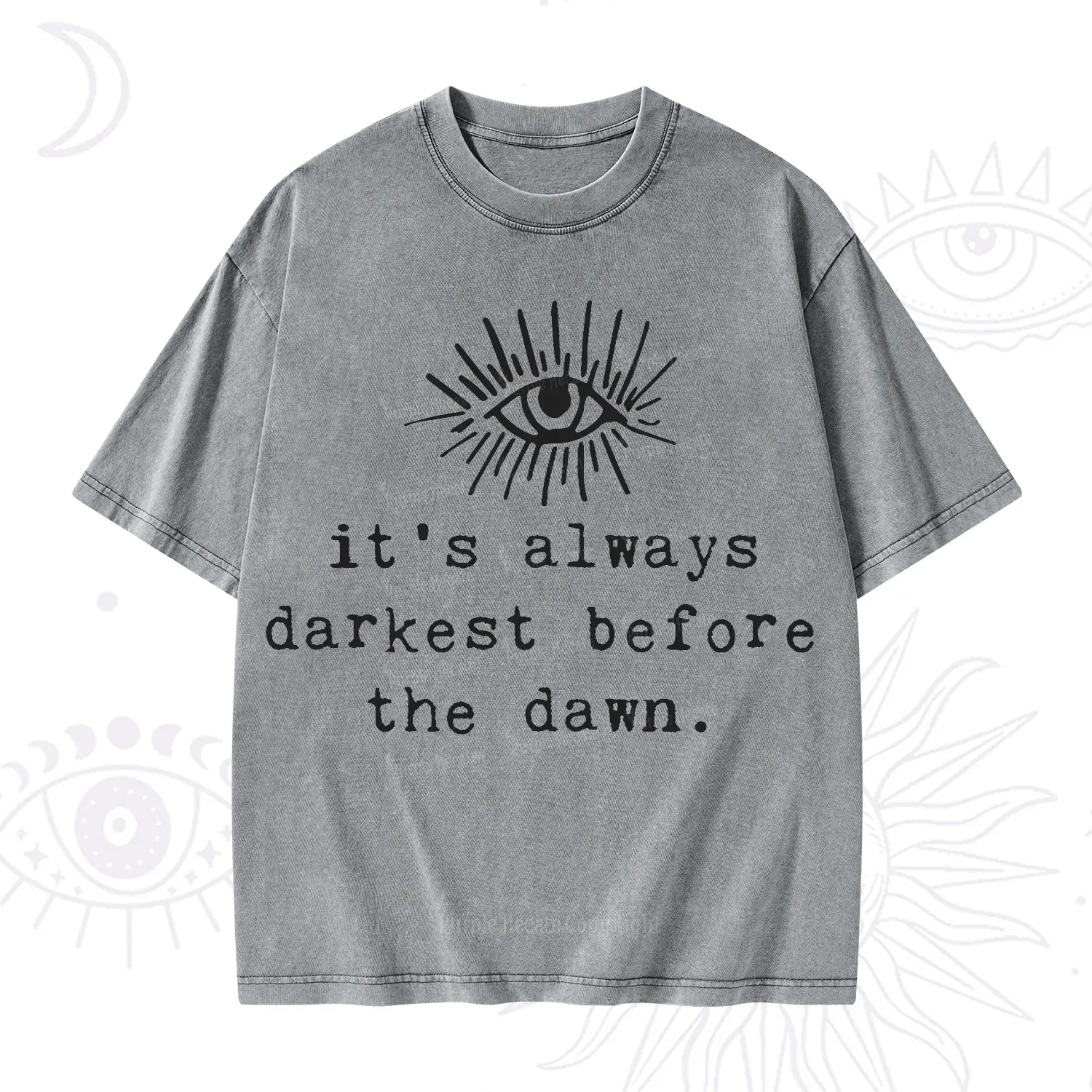 Purplehecate It's Always Darkest Before Dawn Washed T-Shirt