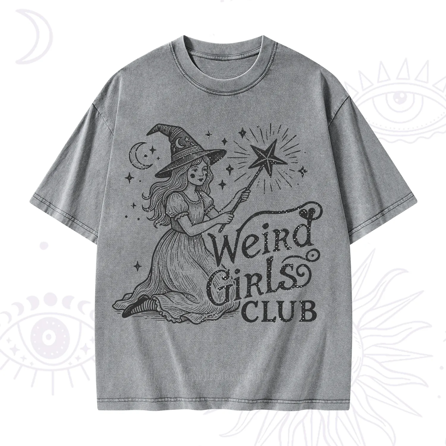 Purplehecate Weird Girls Club Washed T-Shirt