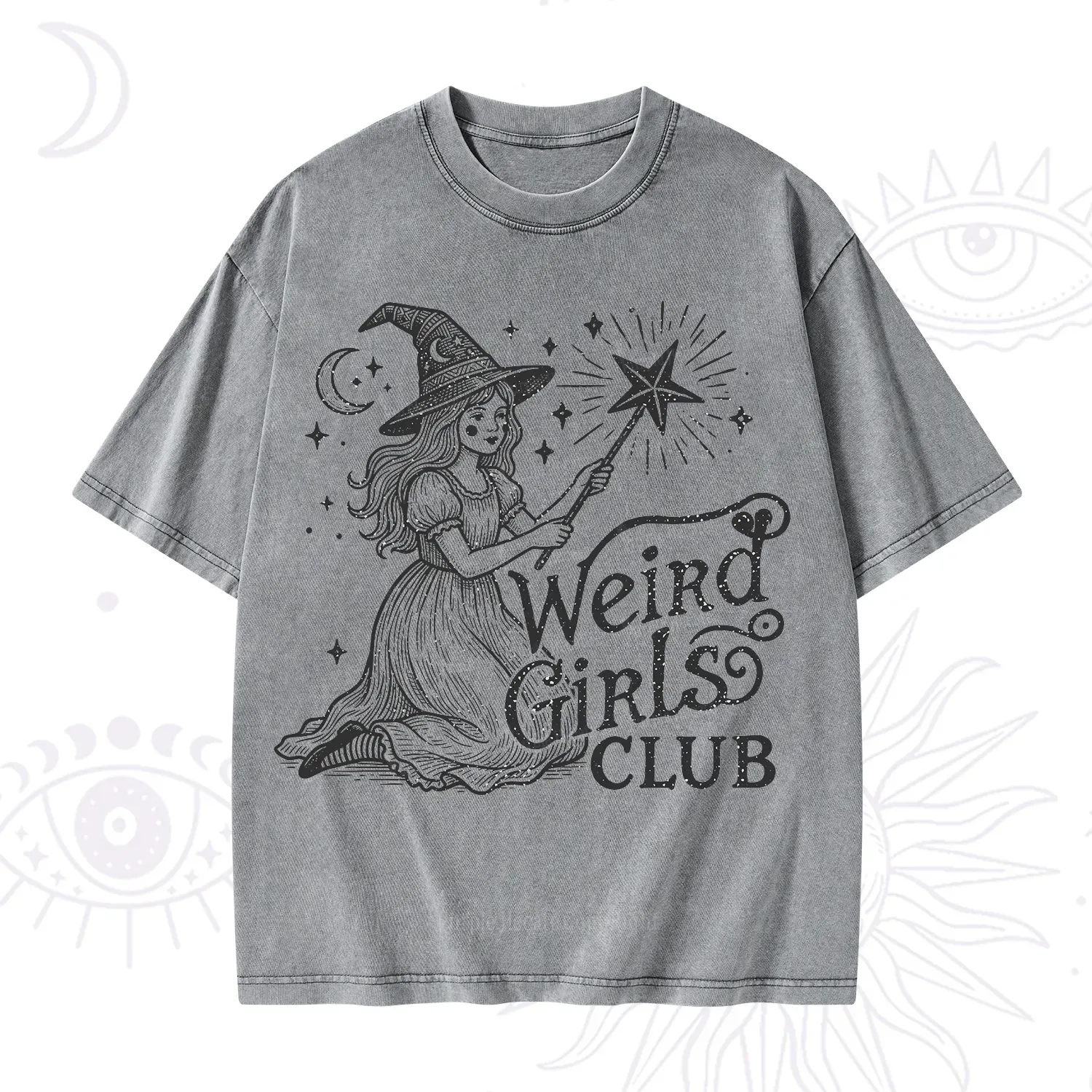 Purplehecate Weird Girls Club Washed T-Shirt