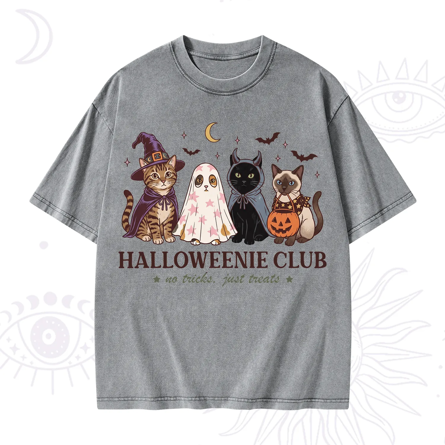 Purplehecate Halloweenie Club Washed T-Shirt