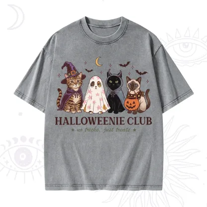 Purplehecate Halloweenie Club Washed T-Shirt