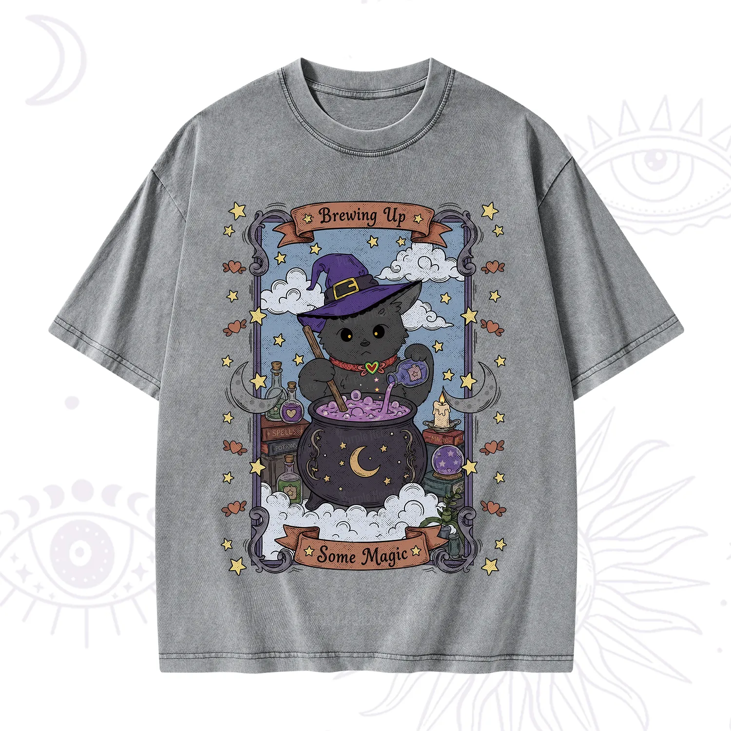 Purplehecate Brewing Up Some Magic Washed T-Shirt