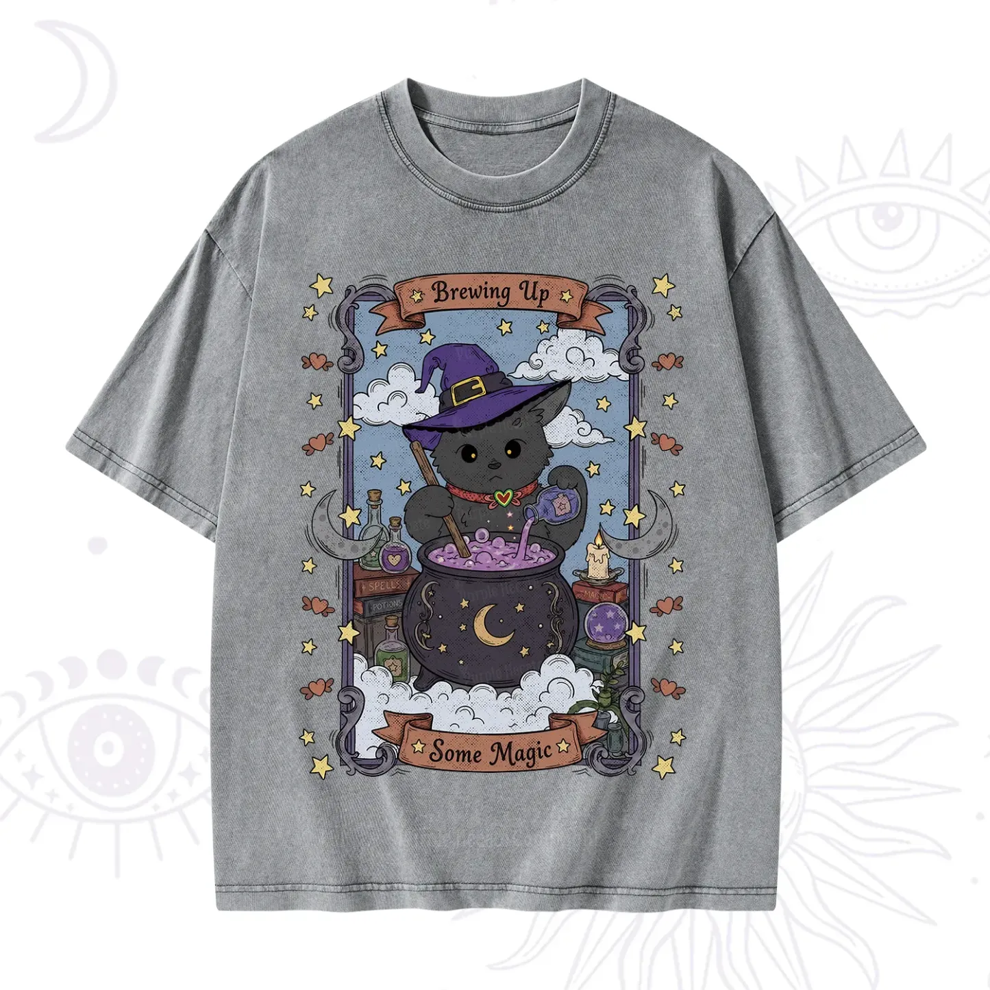 Purplehecate Brewing Up Some Magic Washed T-Shirt