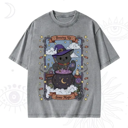 Purplehecate Brewing Up Some Magic Washed T-Shirt