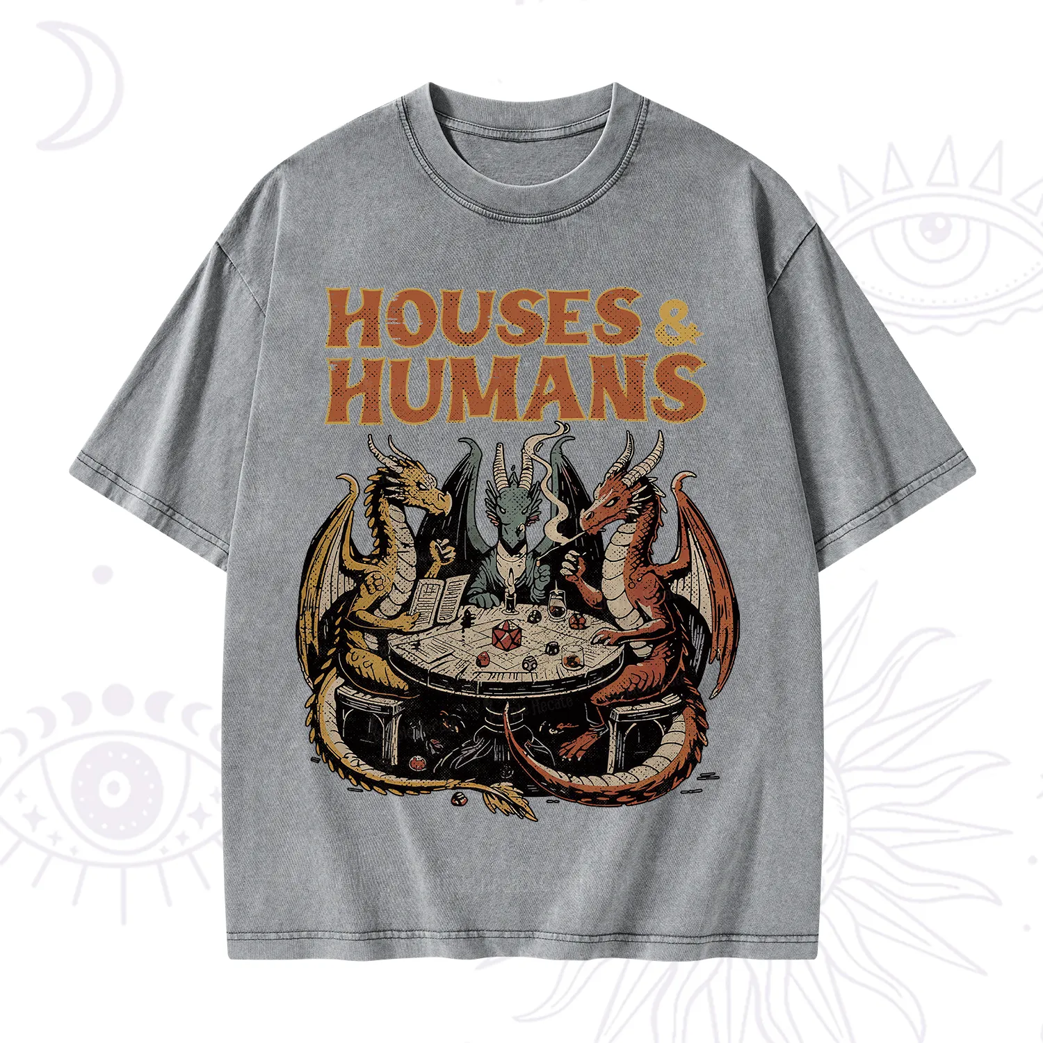 Purplehecate Houses And Humans Washed T-Shirt