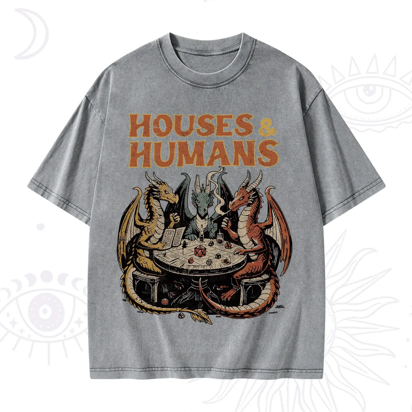 Purplehecate Houses And Humans Washed T-Shirt
