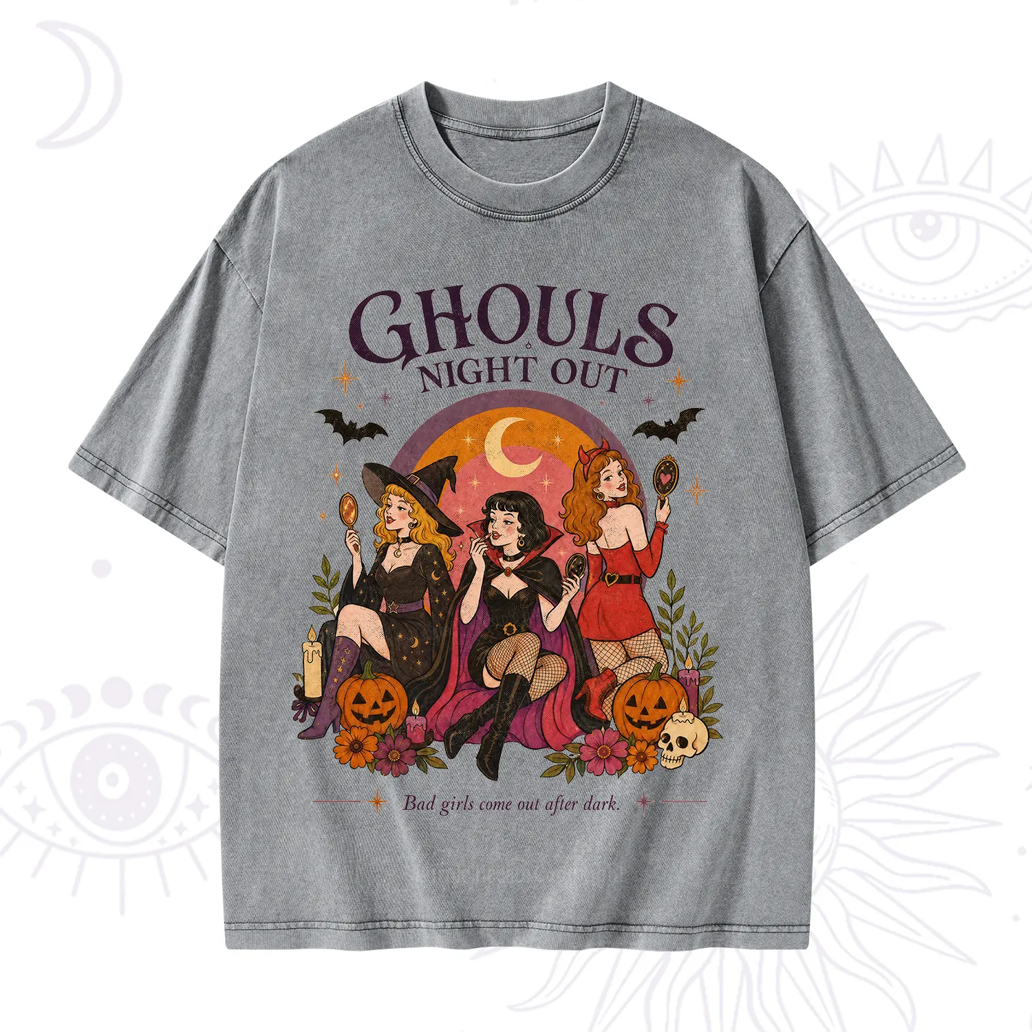 Purplehecate Ghouls Night Out Washed T-Shirt