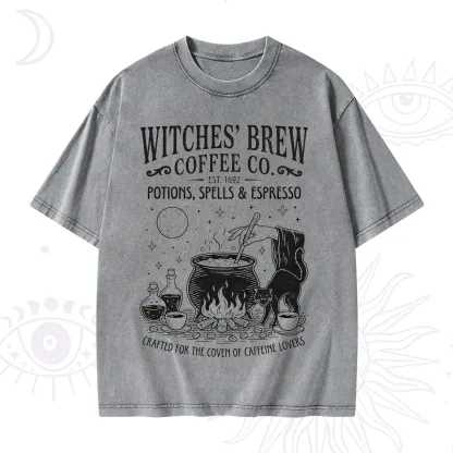 Purplehecate Witches' Brew Coffee Club Washed T-Shirt
